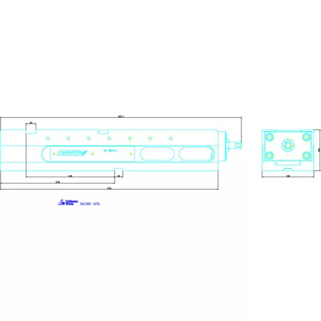 Allmatic NC nagy szorítóerejű gépsatu TITAN 2 125L
