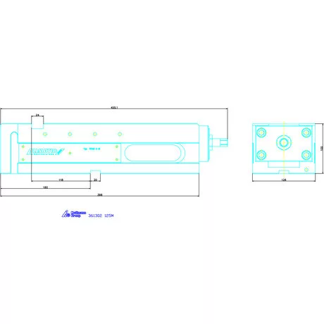 Allmatic NC nagy szorítóerejű gépsatu TITAN 2 125M