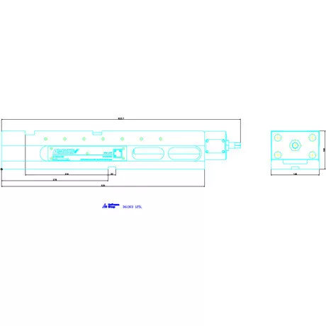 Allmatic TitanSense NC nagy szorítóerejű gépsatu 125L