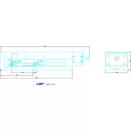 Allmatic TitanSense NC nagy szorítóerejű gépsatu 125M