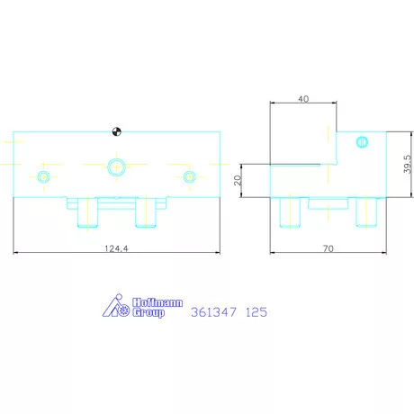 Allmatic Lépcsős pofa, szorítókörmökhöz mobil 125