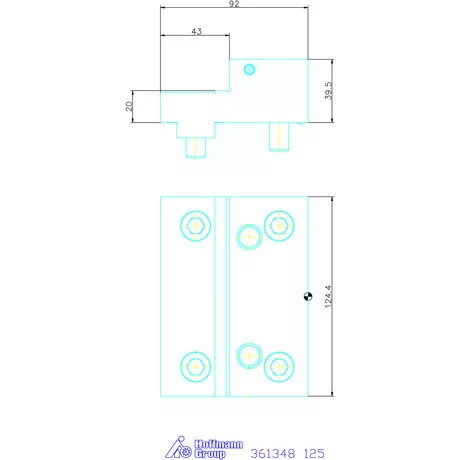 Allmatic Lépcsős pofa, szorítókörmökhöz fix 125