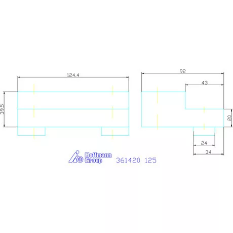 Allmatic Lépcsős pofa fix 125
