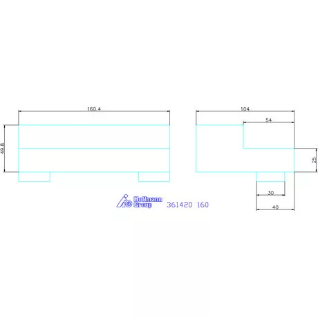 Allmatic Lépcsős pofa fix 160