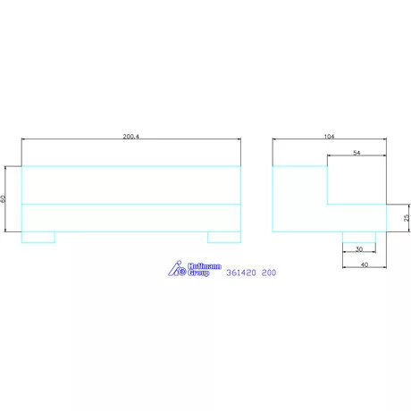 Allmatic Lépcsős pofa fix 200