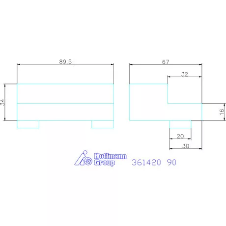 Allmatic Lépcsős pofa fix 90