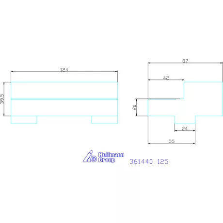 Allmatic Lépcsős pofa fix 125