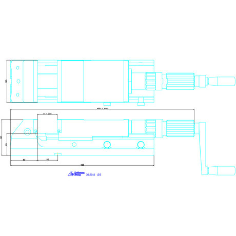 Holex Nagy szorítóerejű gépsatu 125 mm