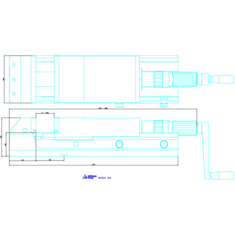 Holex Nagy szorítóerejű gépsatu 160 mm