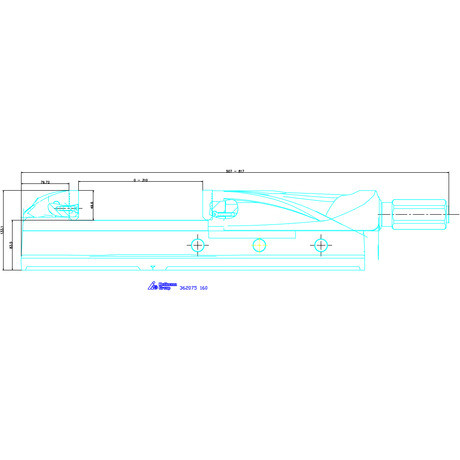 Holex Nagy szorítóerejű gépsatu forgólap nélkül 160 mm