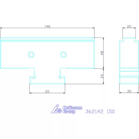 Középső pofa (darab)  150 mm