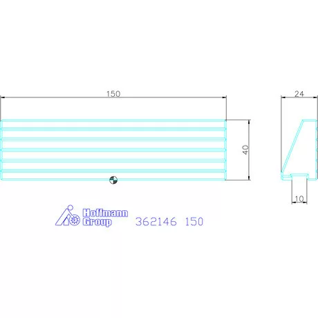 Gerardi Hosszanti recézésű előtétpofa (darab) 150 mm