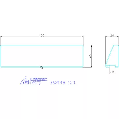 Sima előtétpofa , lágy (darab)  150 mm