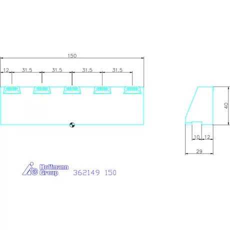 Előtétpofa fogóbetétekkel  150 mm