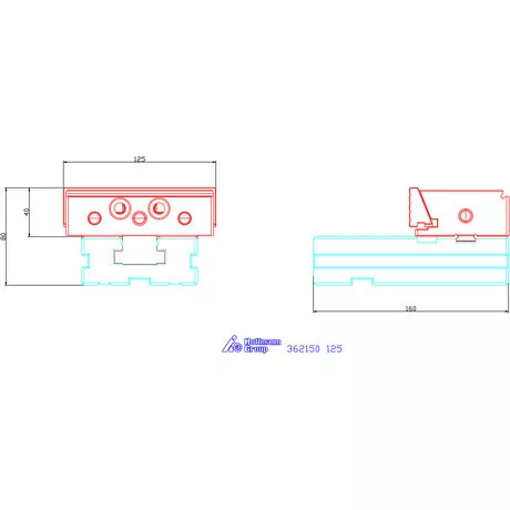 Gerardi Moduláris elem, fix (darab) 125 mm
