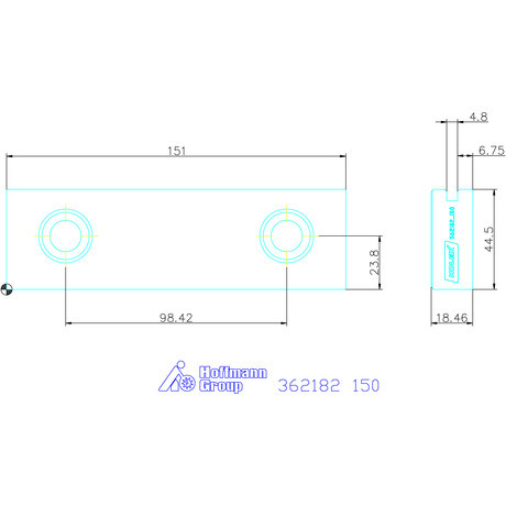 Előtétpofa horonnyal 150