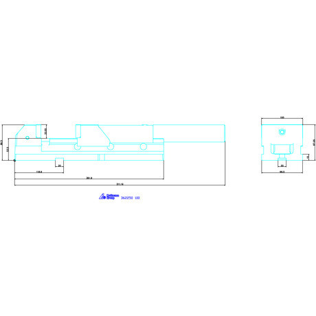 Allmatic Nagy szorítóerejű gépsatu forgólap nélkül 100 mm