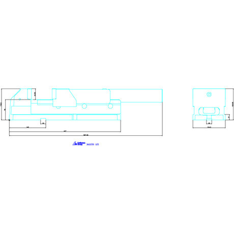 Allmatic Nagy szorítóerejű gépsatu forgólap nélkül 125 mm