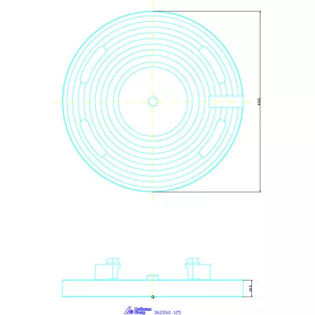 Allmatic Forgólap 125 mm