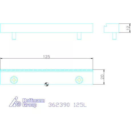 Garant Szorító előtétpofa 125L mm