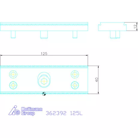 Garant Szorító előtétpofa 125L mm