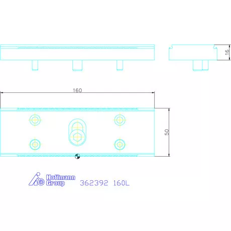 Garant Szorító előtétpofa 160L mm