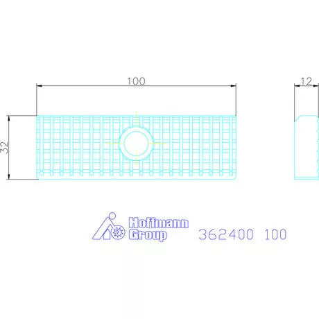 Allmatic Szorítópofa pár hosszanti- és keresztrecézéssel 100 mm