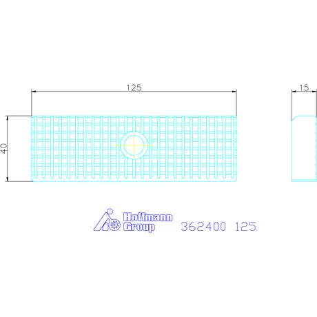Allmatic Szorítópofa pár hosszanti- és keresztrecézéssel 125 mm