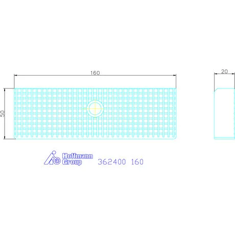 Allmatic Szorítópofa pár hosszanti- és keresztrecézéssel 160 mm