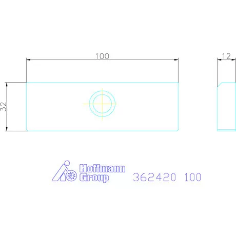 Allmatic Szorítópofa pár, sima 100 mm