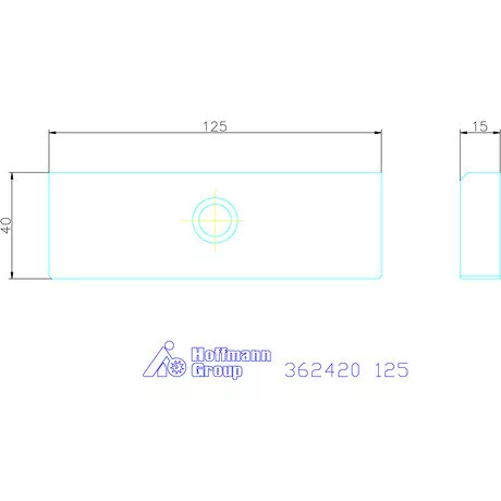 Allmatic Szorítópofa pár, sima 125 mm