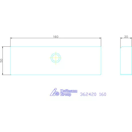 Allmatic Szorítópofa pár, sima 160 mm