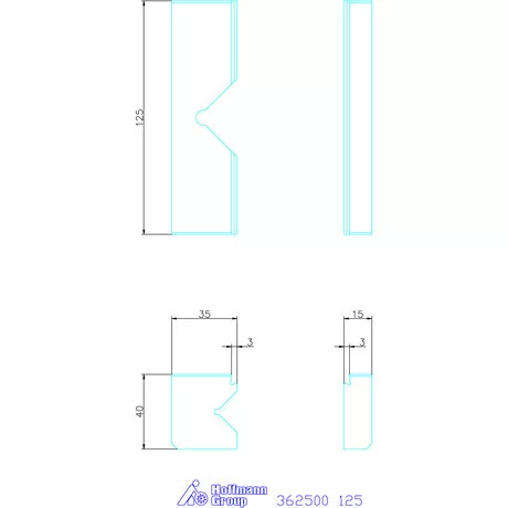 Allmatic Prizmás pofa pár 125 mm