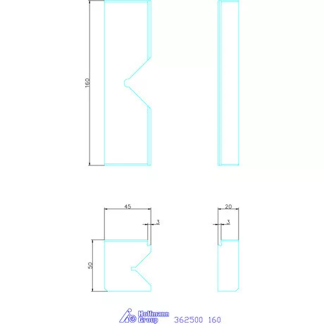 Allmatic Prizmás pofa pár 160 mm