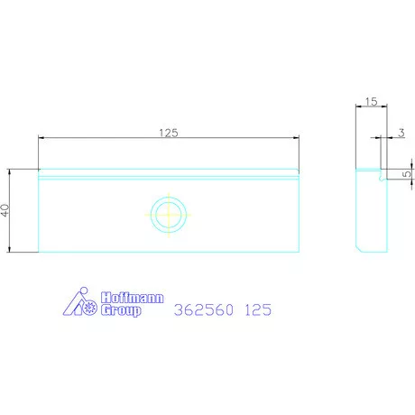 Allmatic Szorítópofa pár lépcsős felfekvő felülettel 125 mm