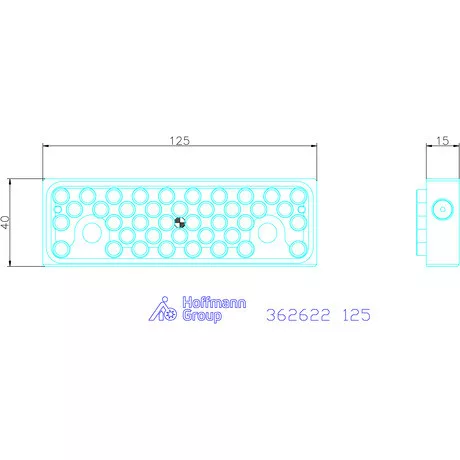 Garant Pozícionáló stiftes pofa 125 mm