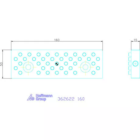Garant Pozícionáló stiftes pofa 160 mm