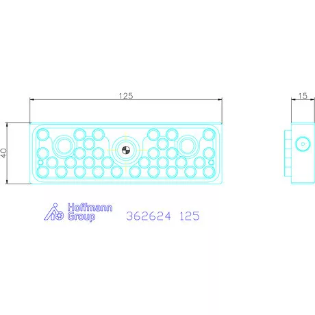 Garant Pozícionáló stiftes pofa 125 mm