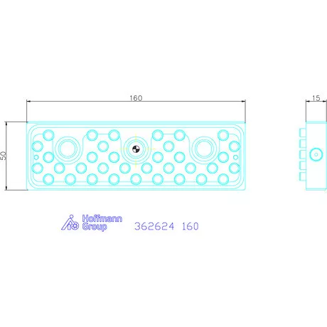 Garant Pozícionáló stiftes pofa 160 mm
