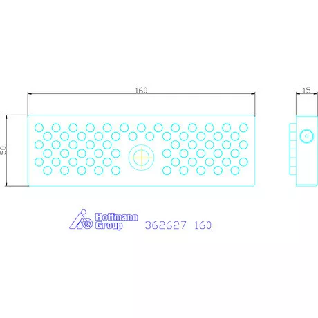 Garant Pozícionáló stiftes pofa 160 mm