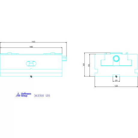 Holex Központosító satu 120 mm