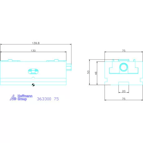 Holex Központosító satu 75 mm