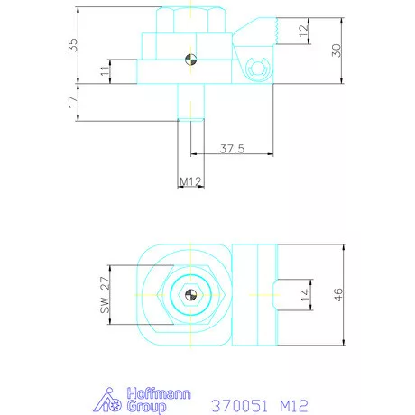 Kipp Leszorító excenterrel M12