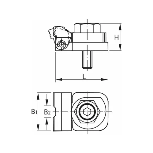 Kipp Leszorító excenterrel M8