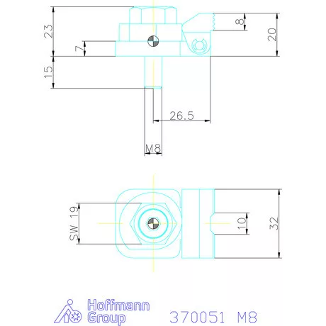 Kipp Leszorító excenterrel M8