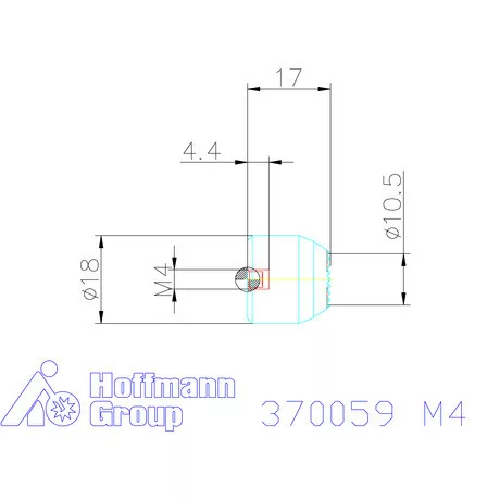 Kipp Önbeálló felfekvő recézett, belső menet M4