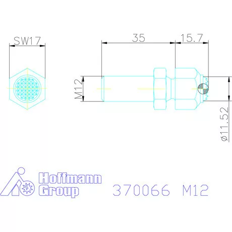 Kipp Állítható önbeálló felfekvő recézett, külső menet M12