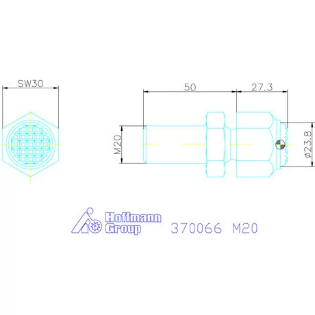 Kipp Állítható önbeálló felfekvő recézett, külső menet M20