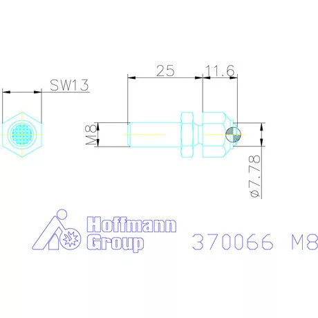 Kipp Állítható önbeálló felfekvő recézett, külső menet M8