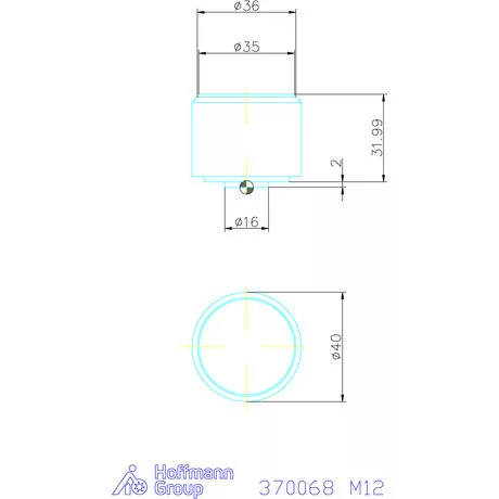Kipp Önbeálló felfekvo sík, külső menet, visszaáll M12